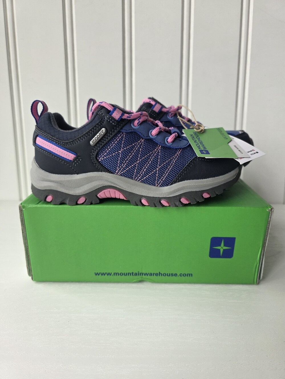 Mountain Warehouse Stampede Kids Waterproof Hiking Shoes Purple Size 13 NWT